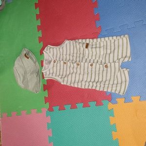 Lila & jack size 3-6 months outfit with hat,  like new